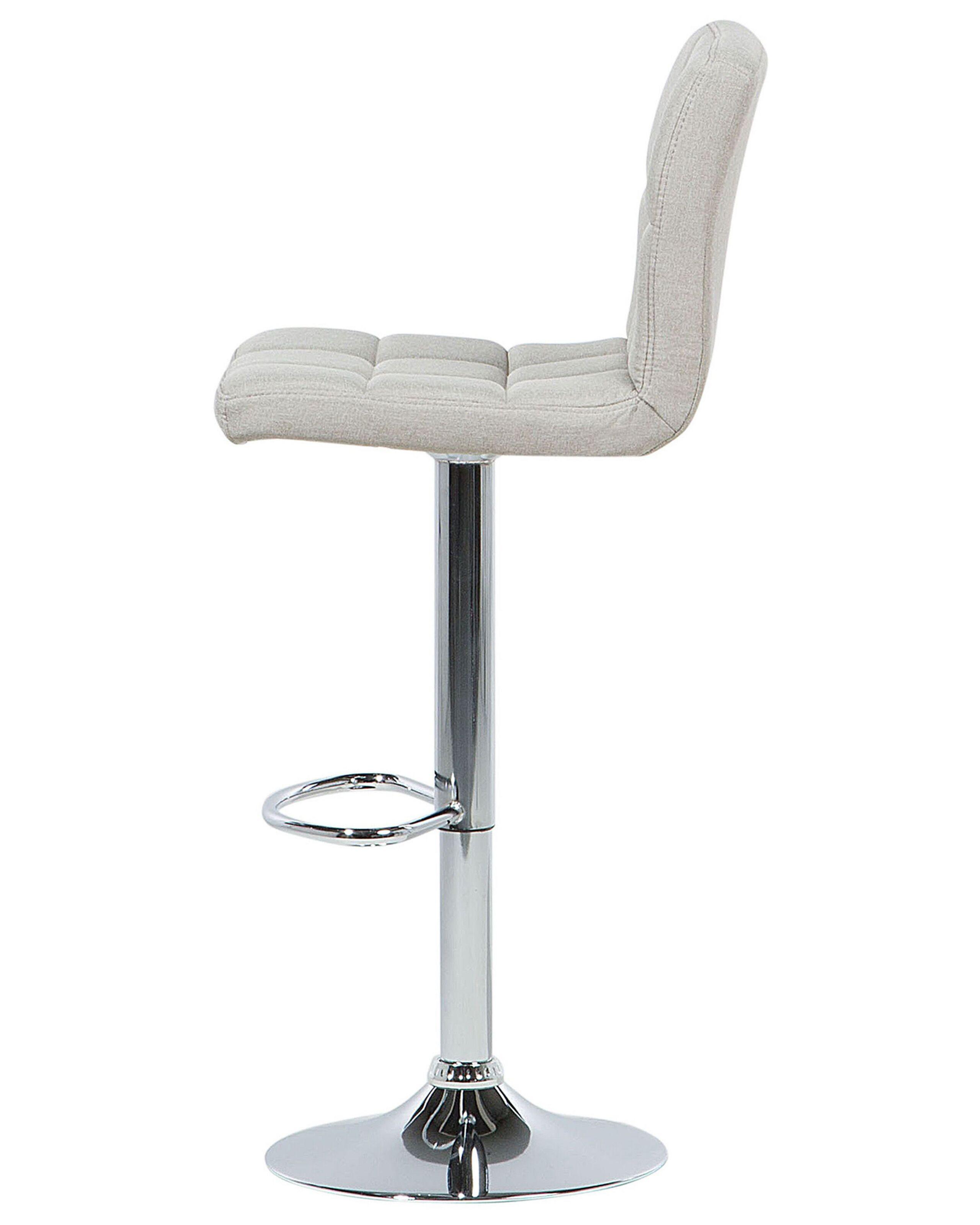 Beliani Set mit 2 Barstühlen aus Stoff Modern MARION  