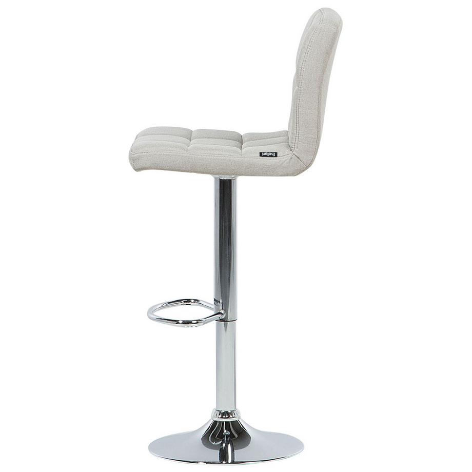 Beliani Lot de 2 chaises de bar en Tissu Moderne MARION  