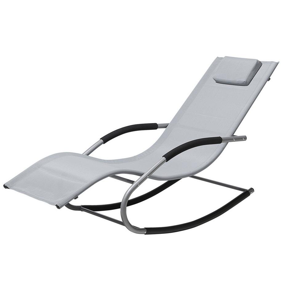 Beliani Transat à bascule en Acier Moderne CARANO  