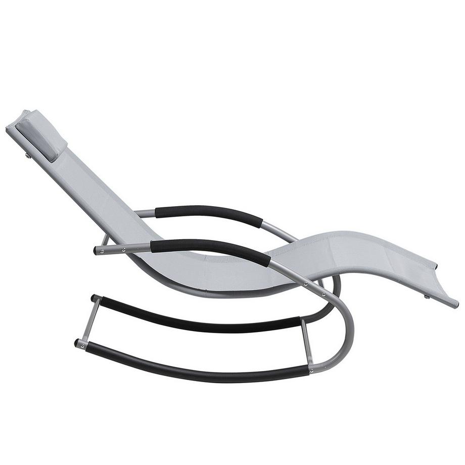 Beliani Transat à bascule en Acier Moderne CARANO  