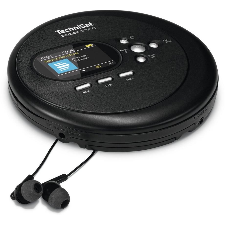 TechniSat  TechniSat DIGITRADIO CD 2GO BT Tragbarer CD-Player Schwarz 