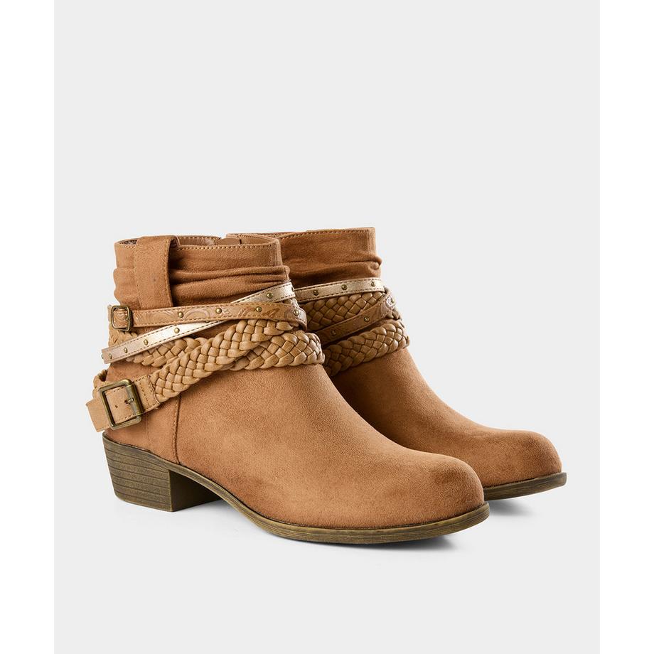 Joe Browns Mikrosuede Stiefeletten mit Riemchendetail  