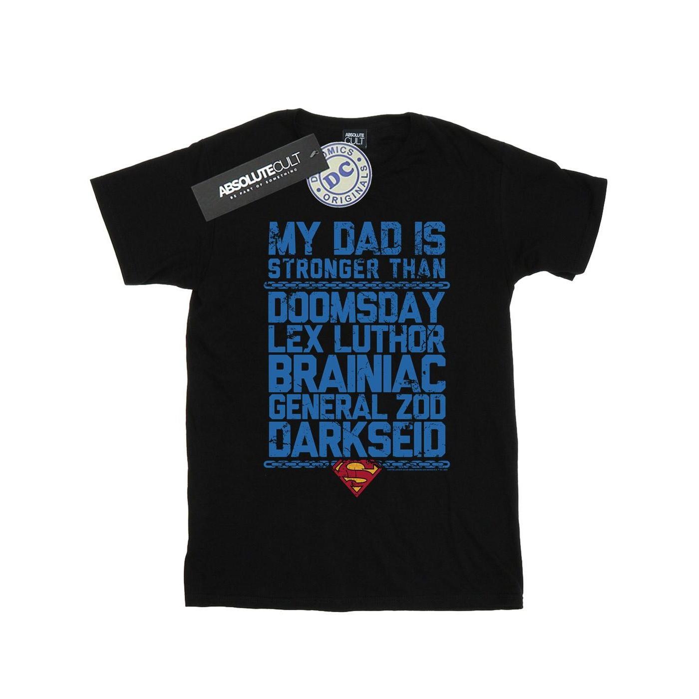 DC COMICS  My Dad Is Stronger Than TShirt 