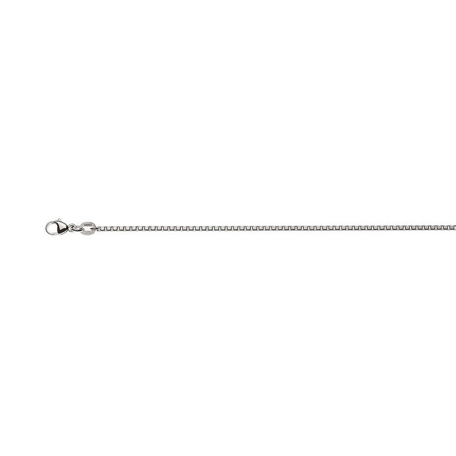 Collier en or blanc chaine vénitienne 750, 1,6mm, 55cm