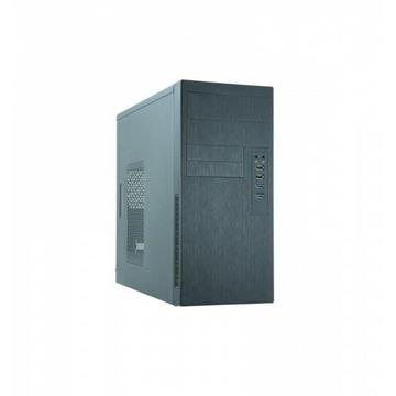 mATX Gehäuse HO-11B-350GPB, black (Midi Tower)