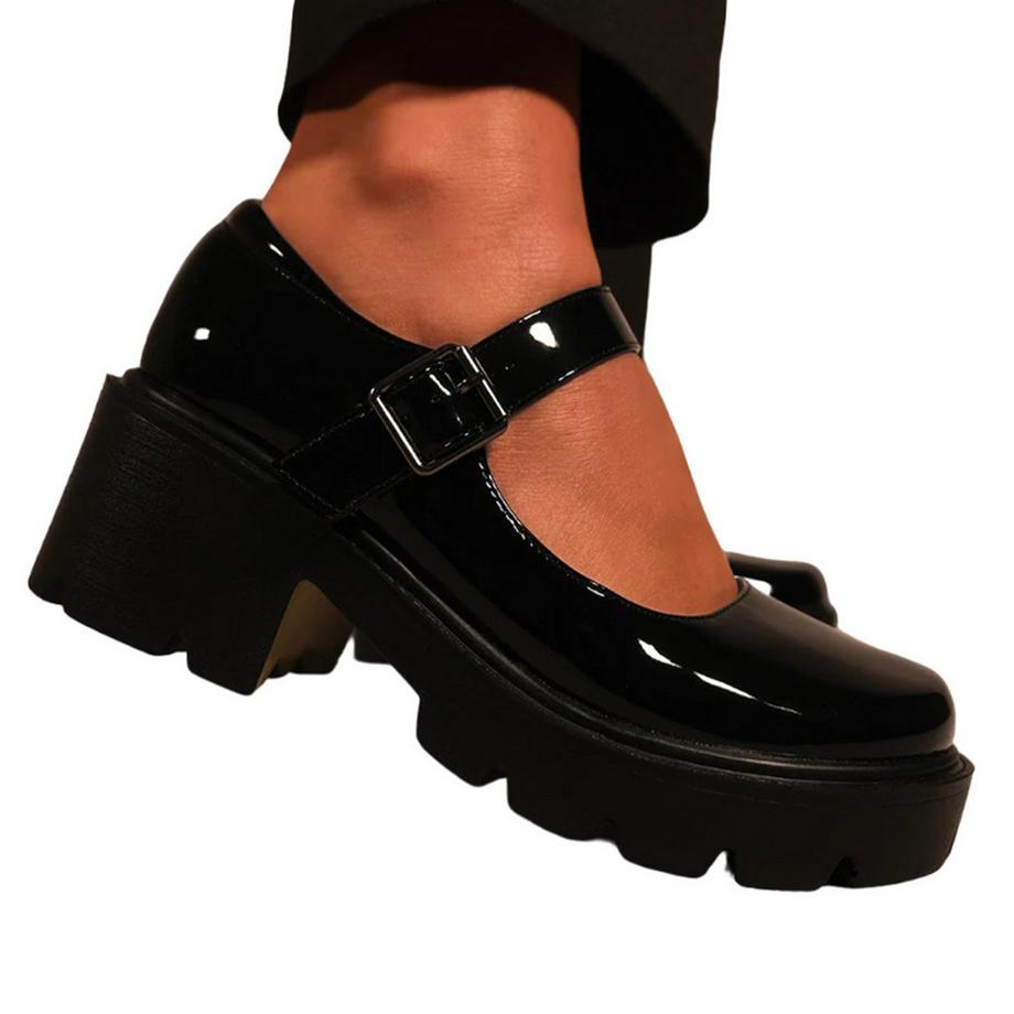 Where's That From Rylee Chaussures Mary Jane Rétro en Cuir Verni  