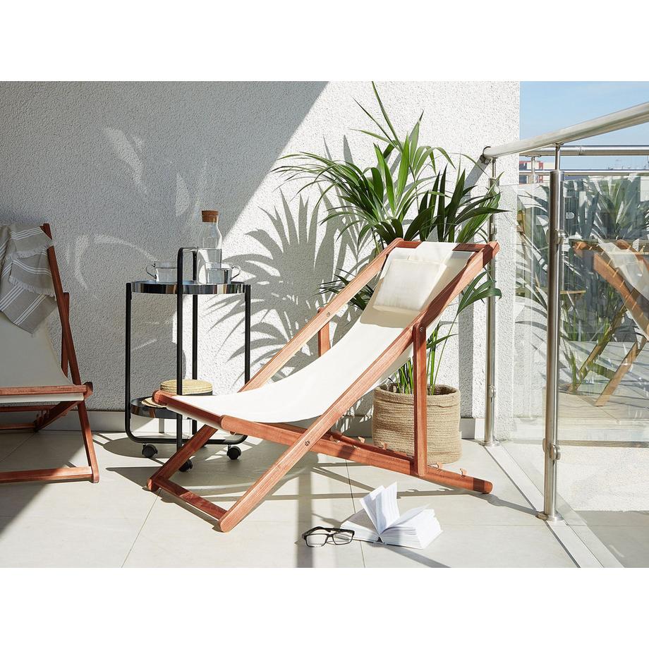 Beliani Chilienne pliante en Tissu Scandinave AVELLINO  