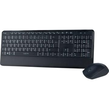 ID0161 tastiera Mouse incluso RF Wireless QWERTZ Tedesco Nero