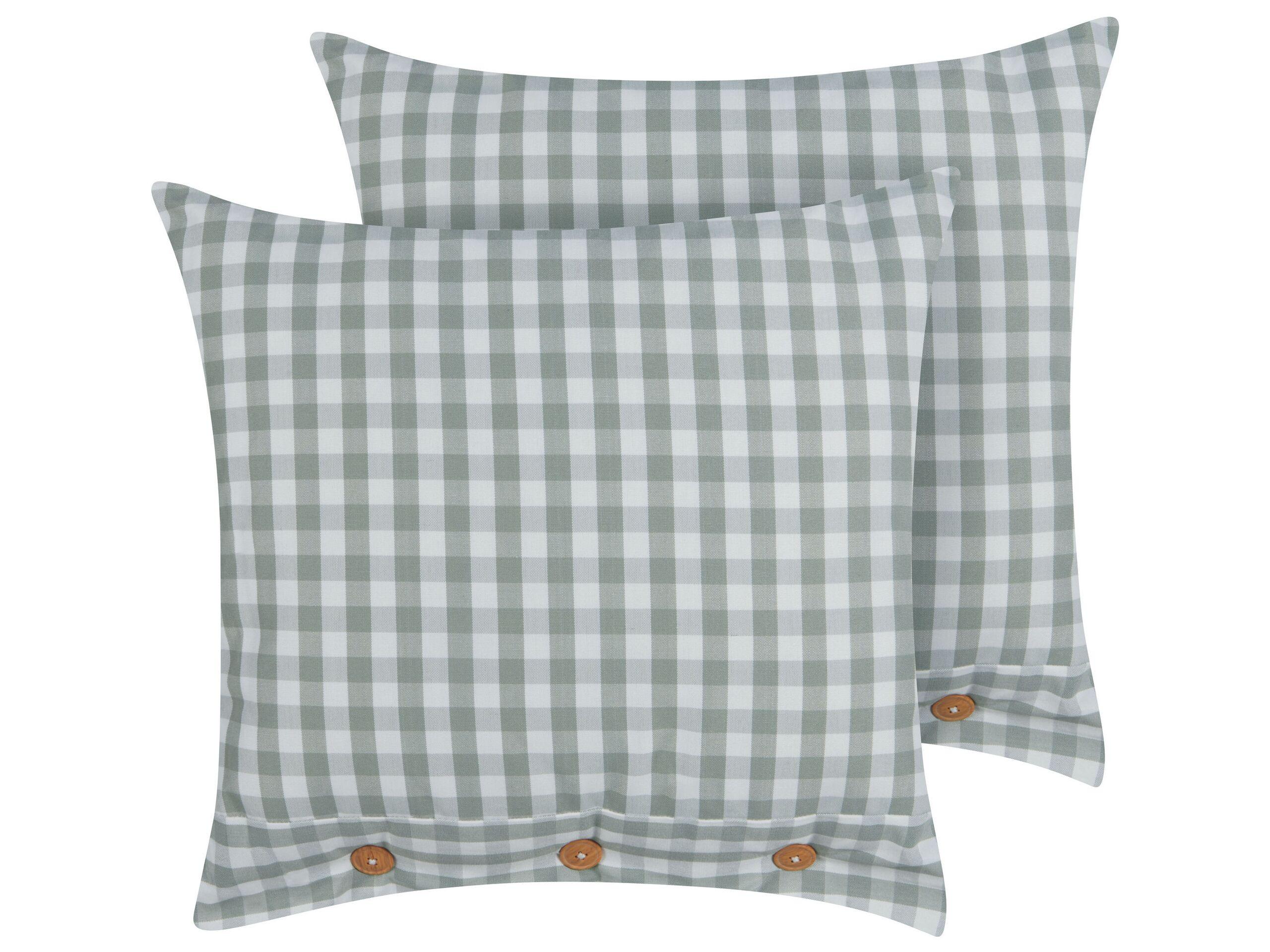 Beliani Lot de 2 coussins en Polyester Traditionnel TALYA  