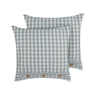 Beliani Lot de 2 coussins en Polyester Traditionnel TALYA  