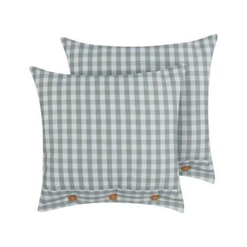 Lot de 2 coussins décoratifs en Polyester Cottage TALYA