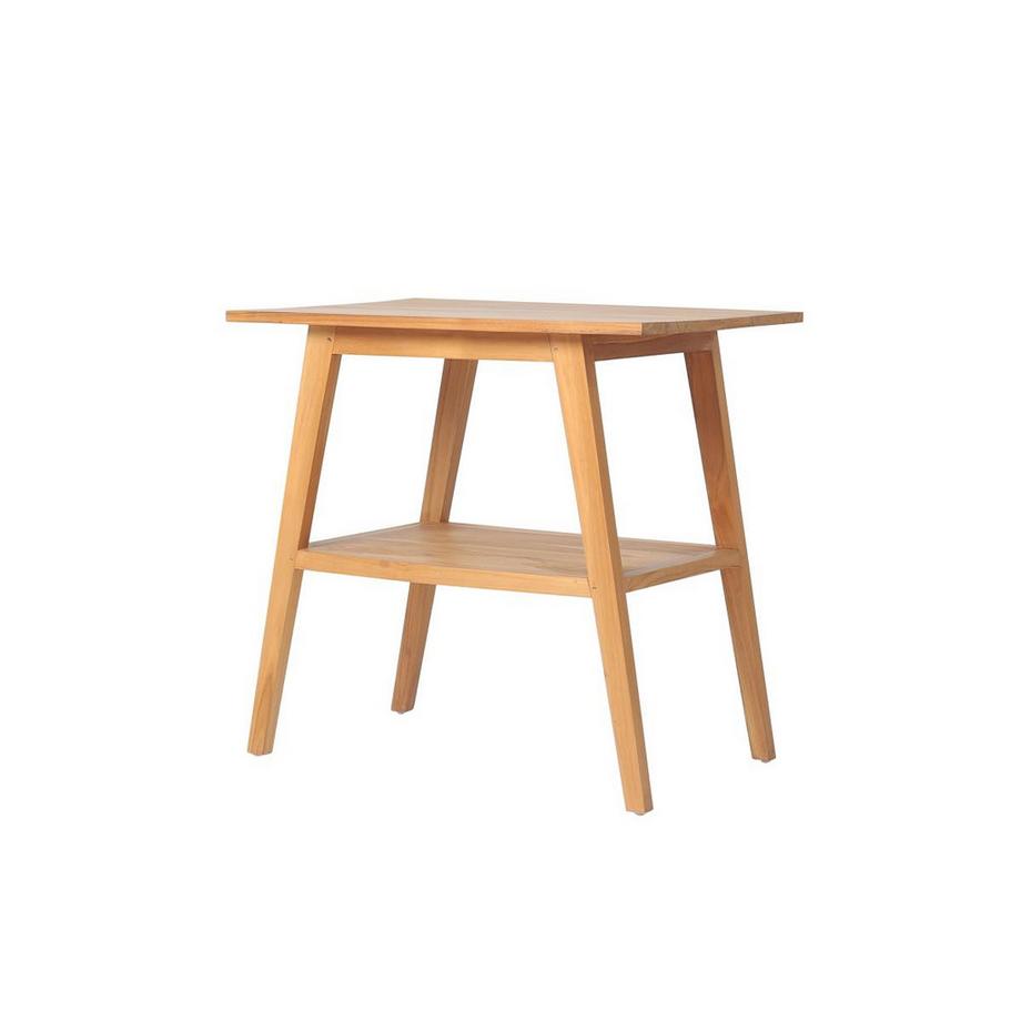 Vente-unique Meuble sous vasque en teck - 80 cm - BOBOTSARI  