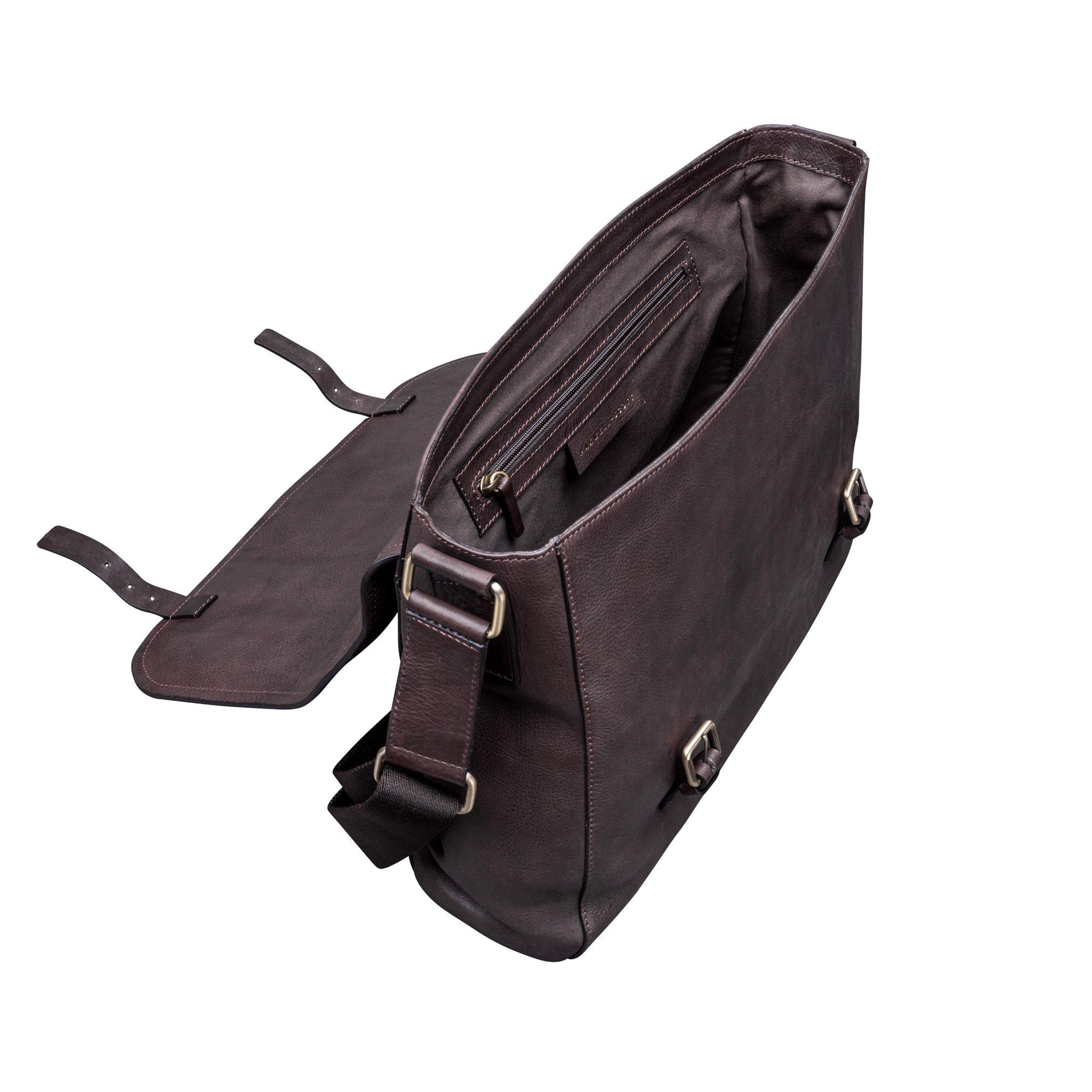 Maxwell Scott Ravenna - weiche  Leder Schultertasche  