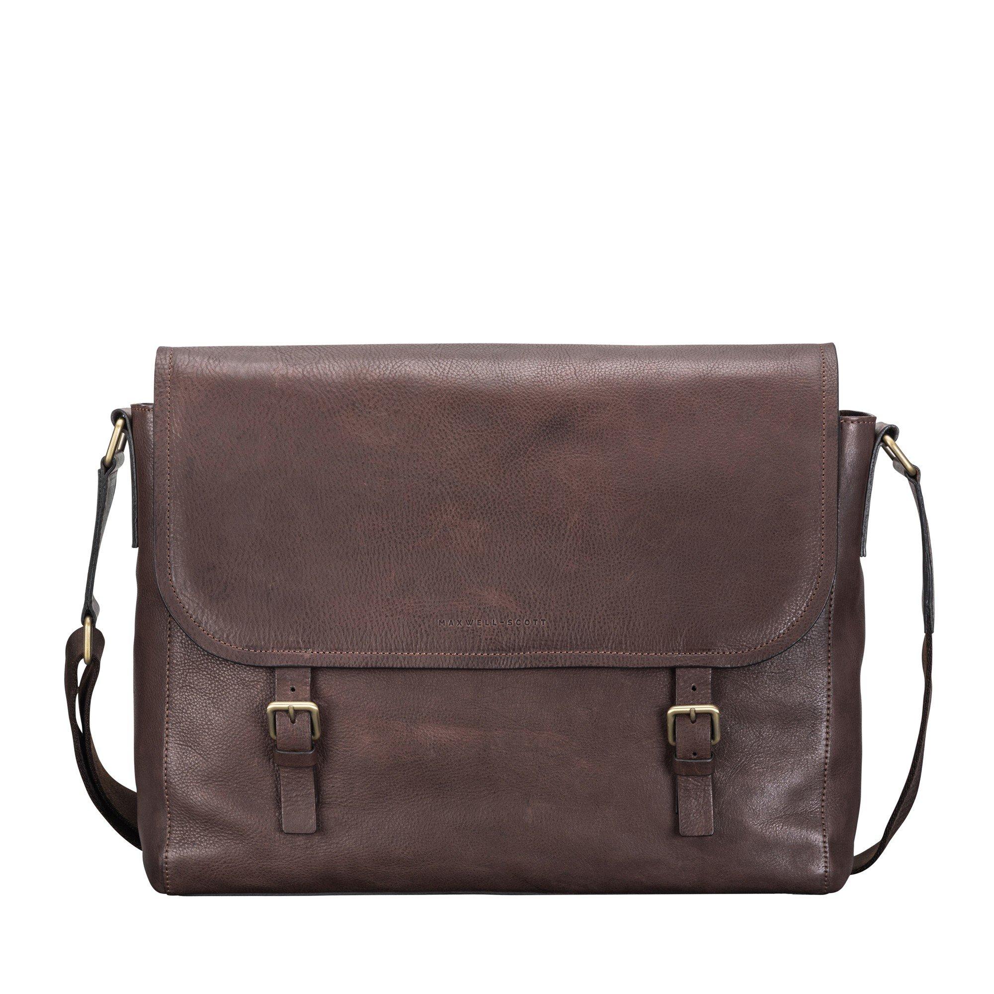 Maxwell Scott Ravenna - weiche  Leder Schultertasche  