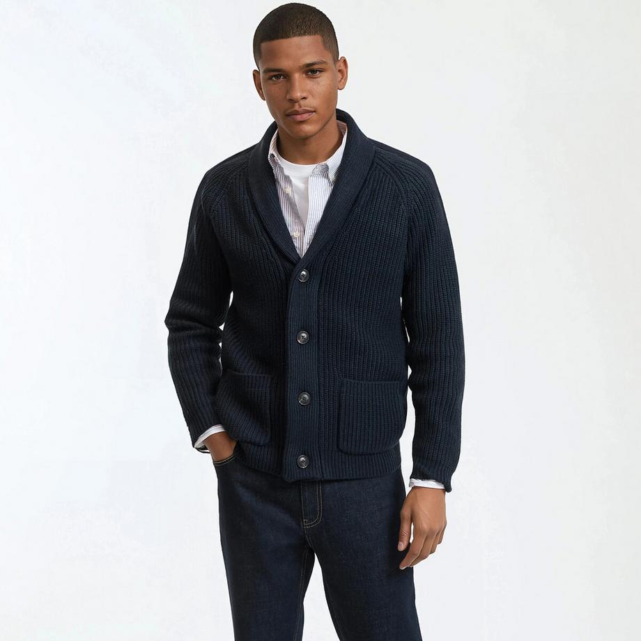 Cardigan mit Schalkragen