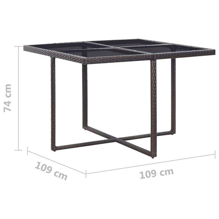 VidaXL set da giardino Polirattan  