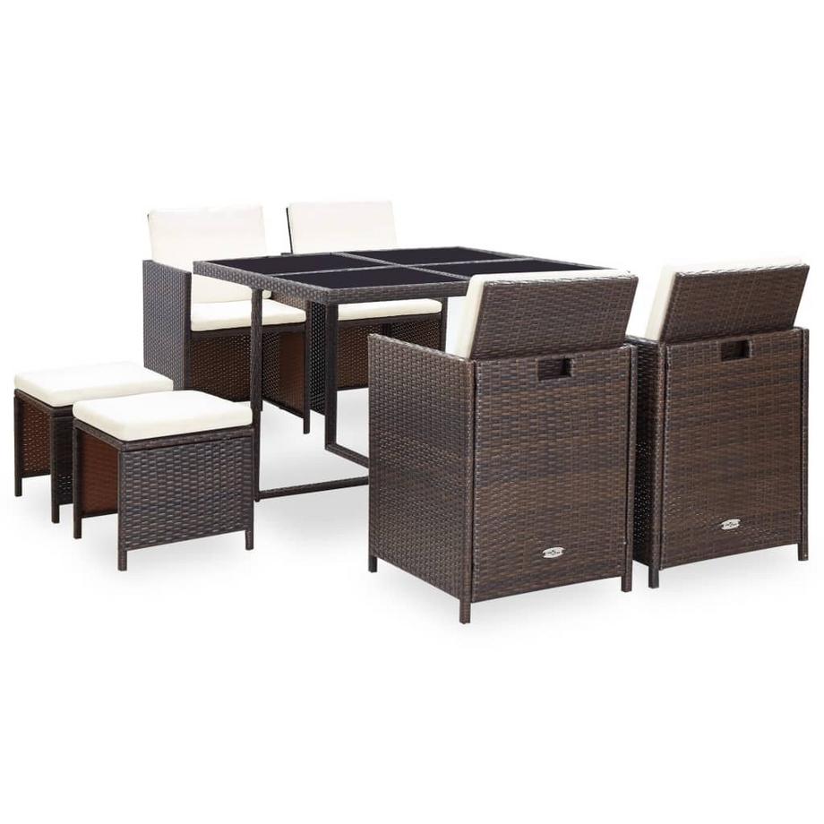 set da giardino Polirattan