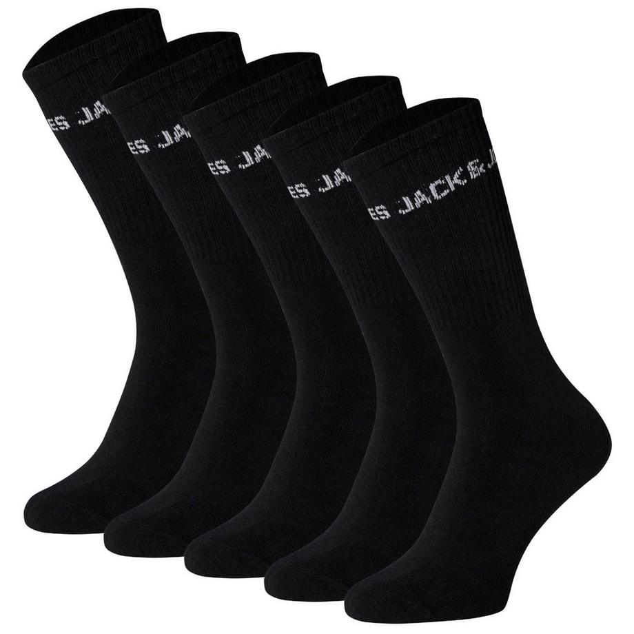 JACK & JONES  Chaussettes  Pack de 5 Confortable à porter-JACBASIC LOGO TENNIS SOCK 5 PACK JNR 
