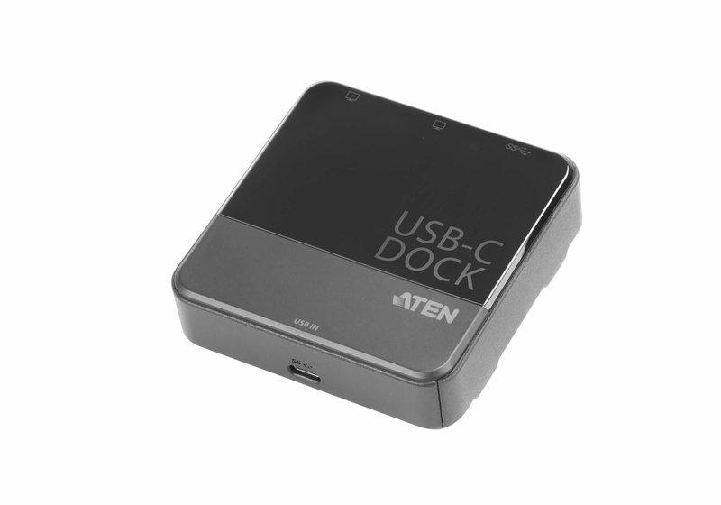 ATEN  UH3233 Kabelgebunden USB 3.2 Gen 1 (3.1 Gen 1) Type-C Schwarz 