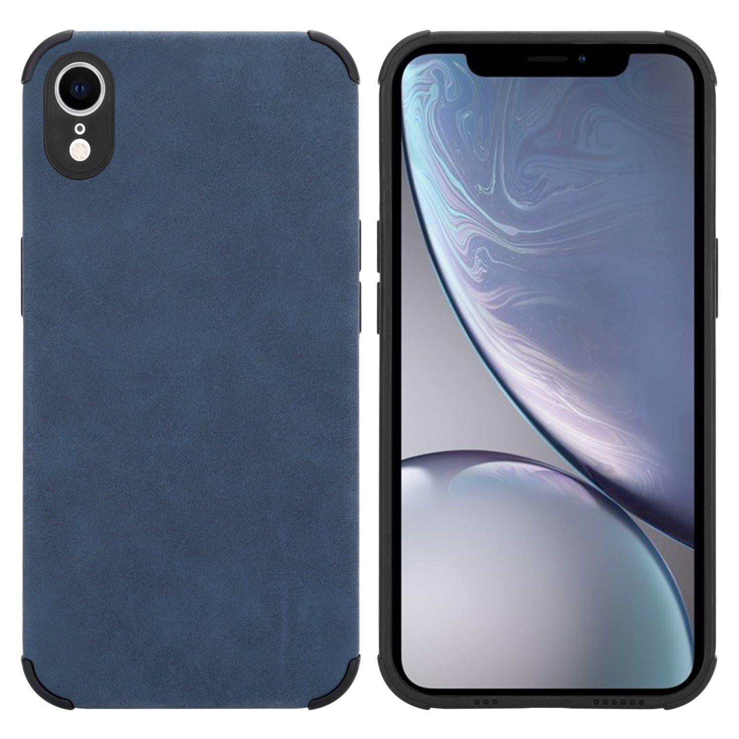 Cadorabo  Housse compatible avec Apple iPhone XR - Coque de protection en silicone TPU avec dos en similicuir élégant 