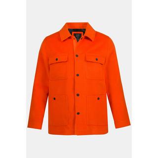 JP1880 Overshirt Wolloptik Langarm Kentkragen Modern Fit  