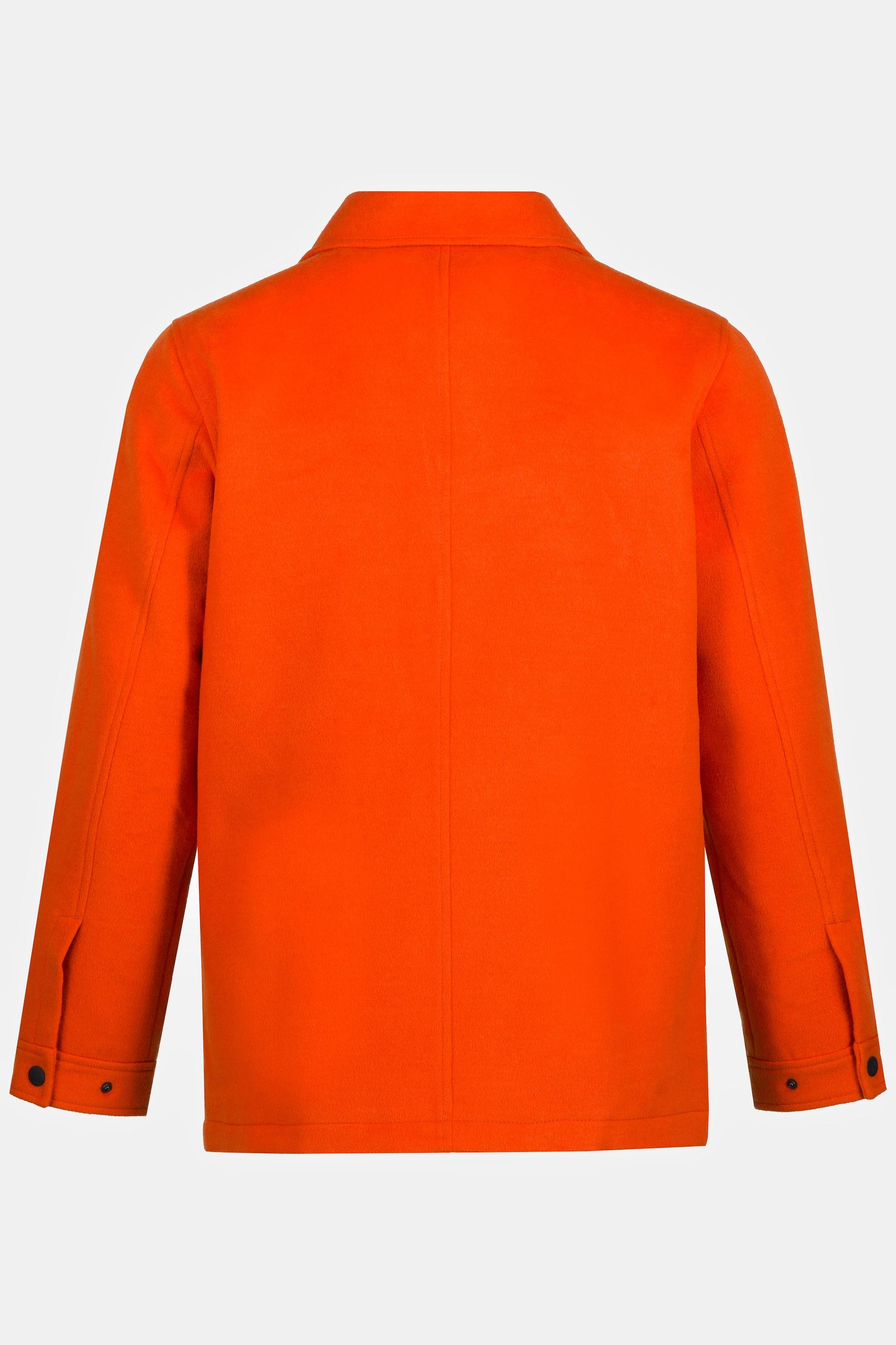 JP1880 Overshirt Wolloptik Langarm Kentkragen Modern Fit  