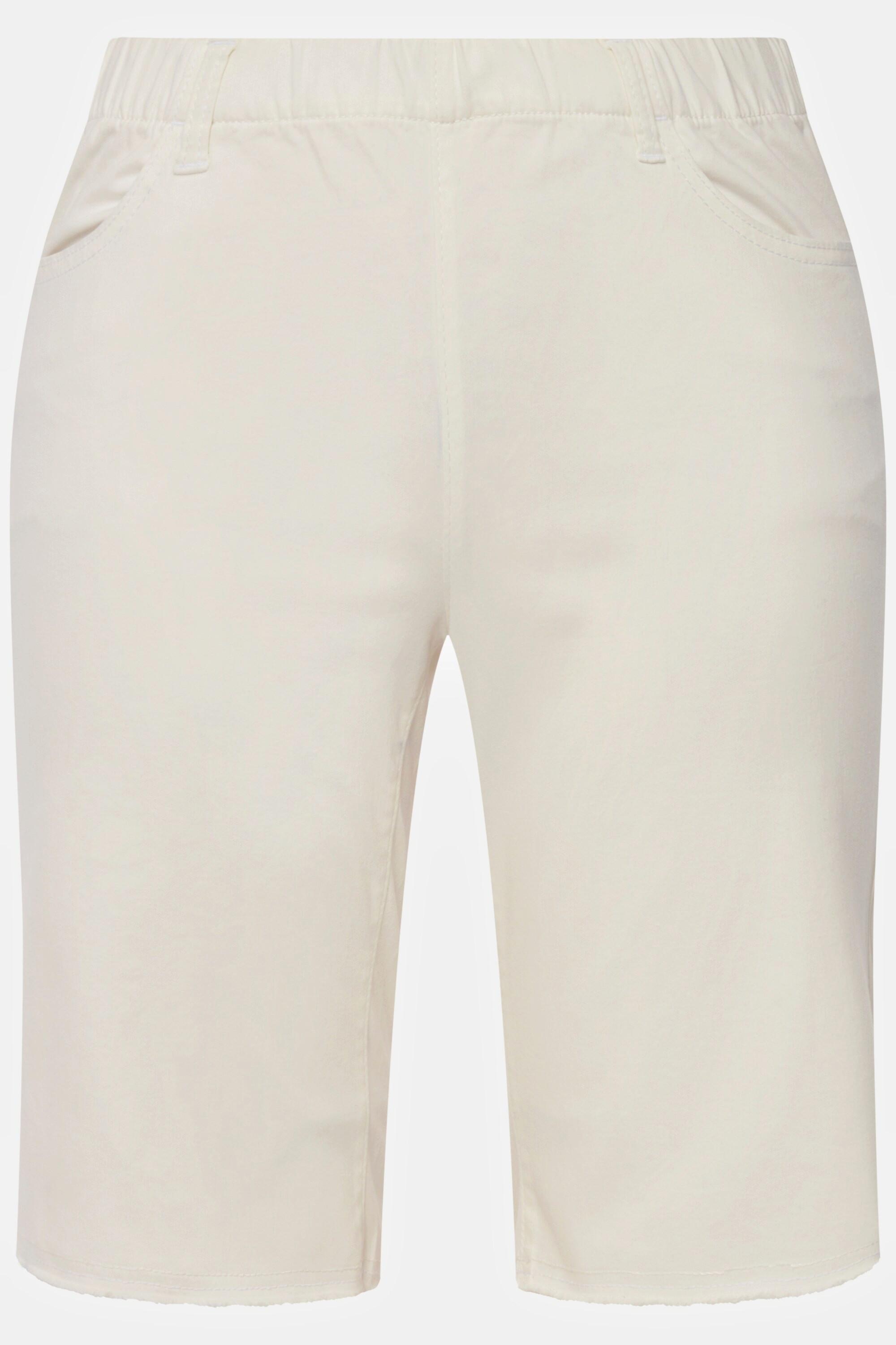 Ulla Popken Bermuda Fransensaum Elastikbund  