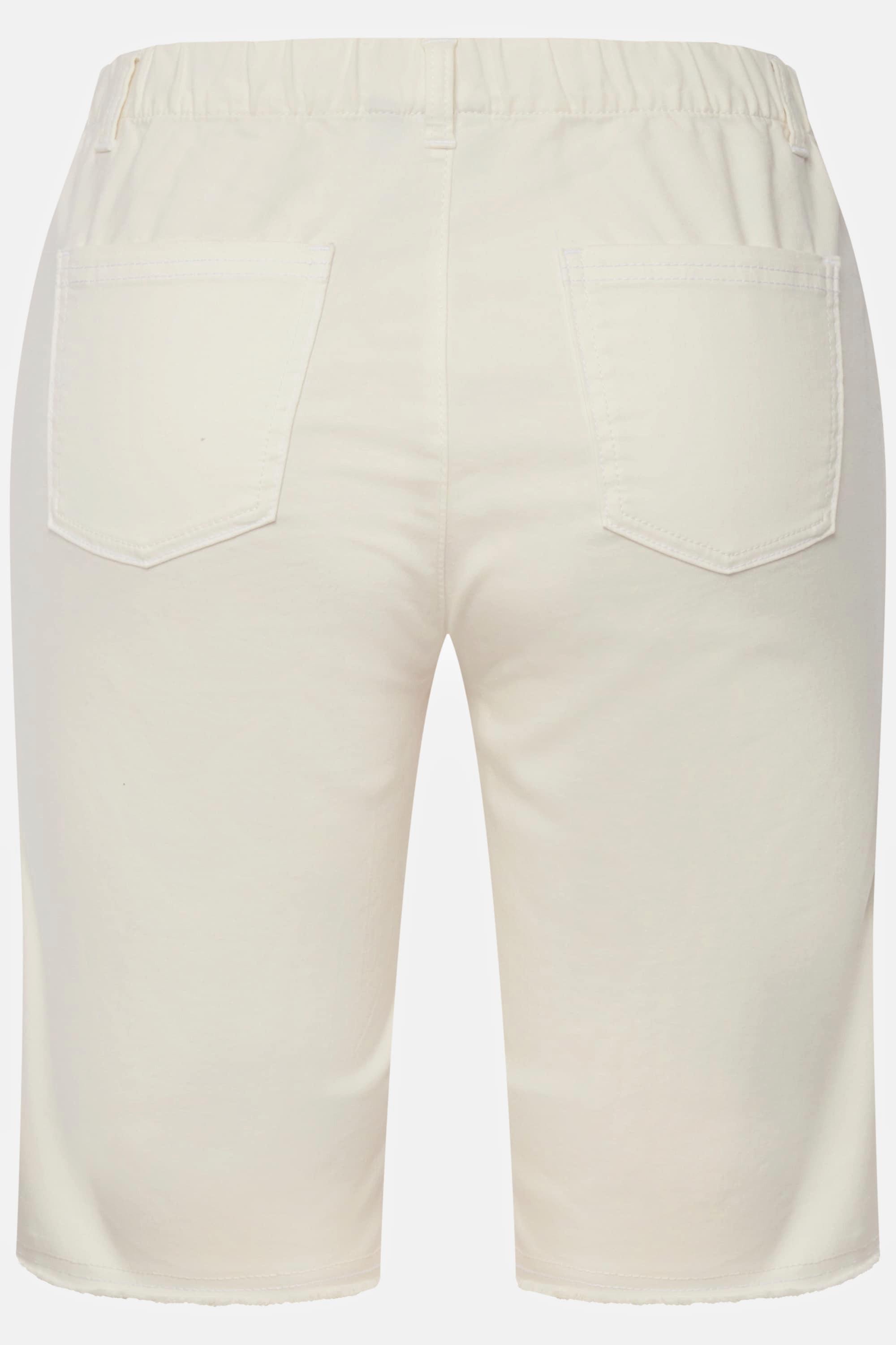 Ulla Popken Bermuda Fransensaum Elastikbund  