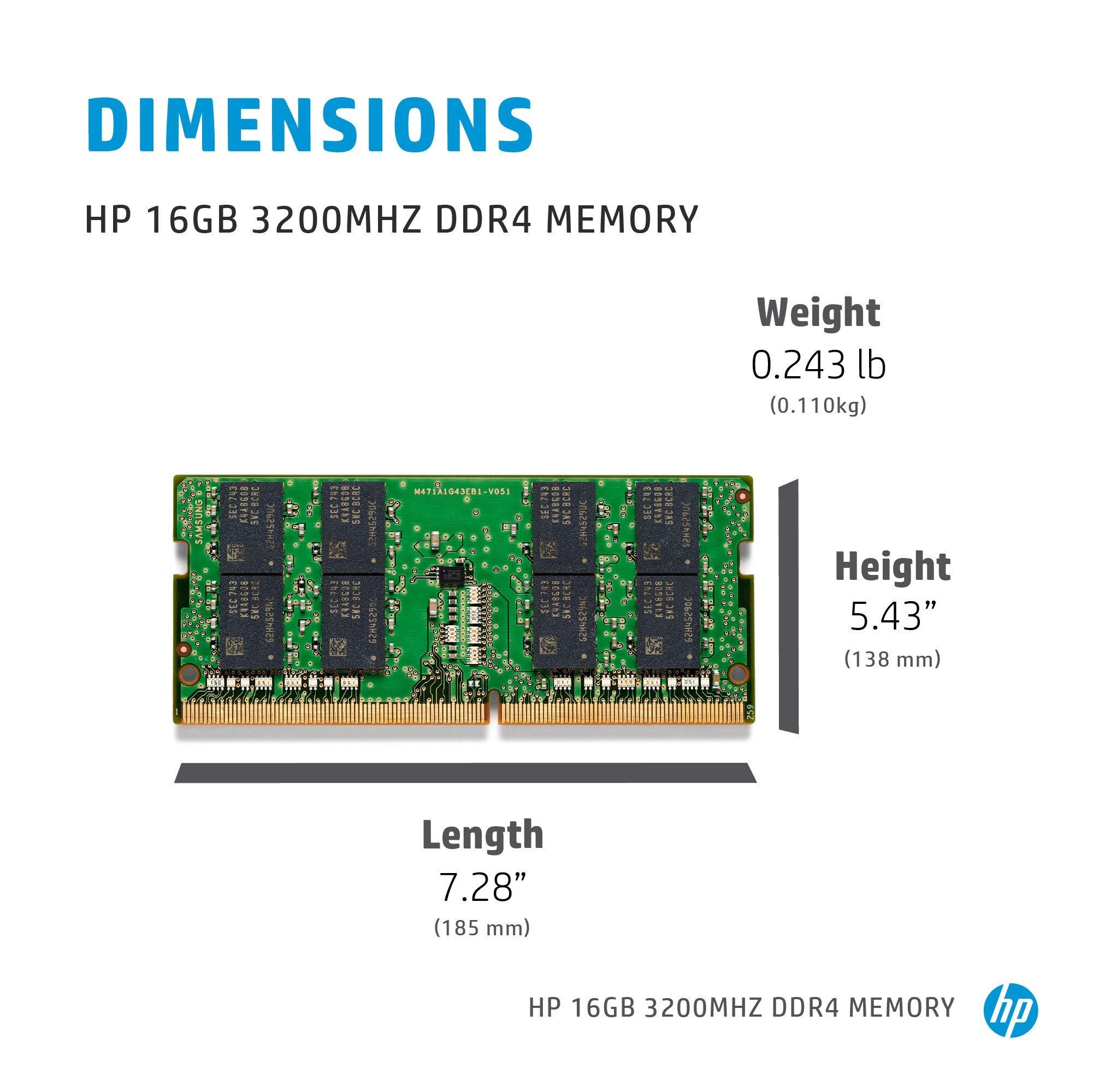 Hewlett-Packard  286H8AA Speichermodul 8 GB 1 x 8 GB DDR4 3200 MHz 