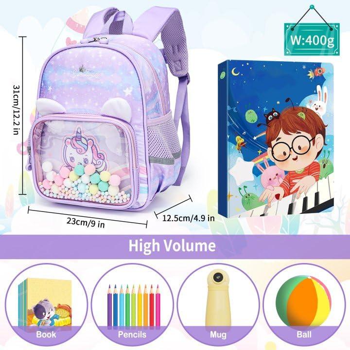 Only-bags.store  Kindergarten Rucksack Vorschule Kleinkind Schulrucksack mit Brustgurt 