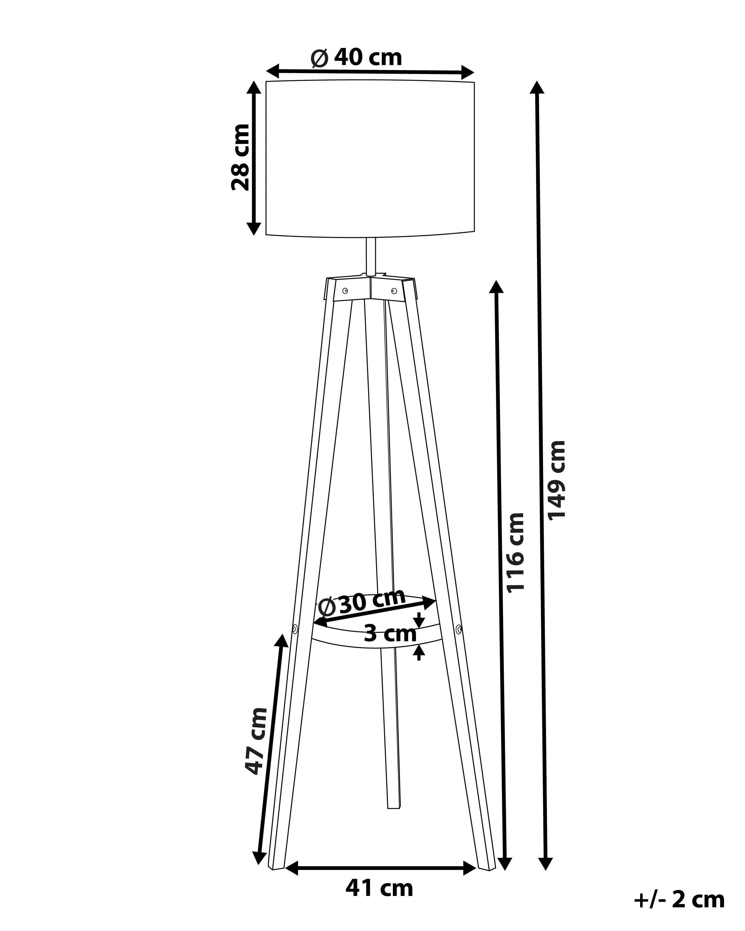 Beliani Lampada da pavimento en Legno di pino Moderno BLUFF  