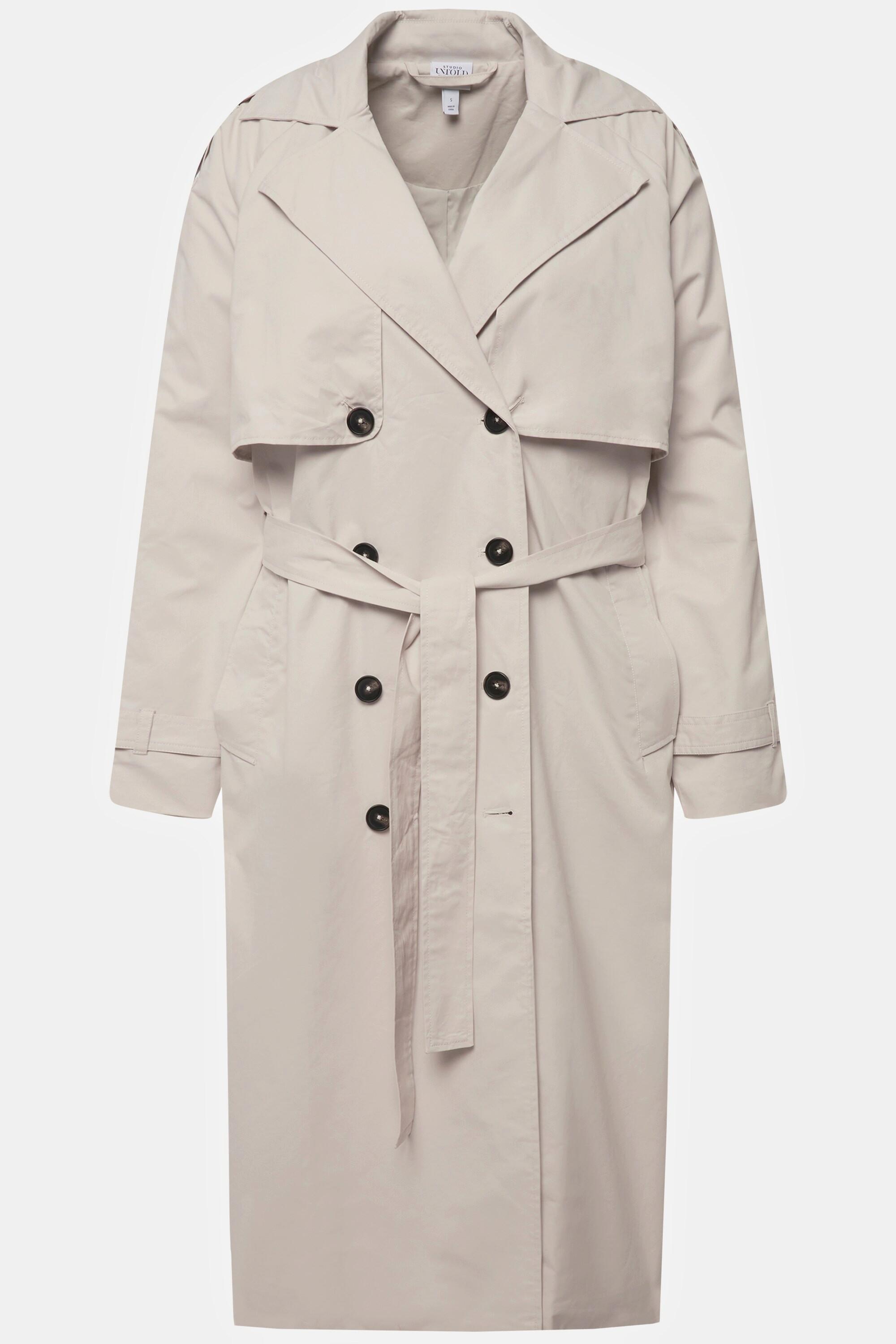 Studio Untold Oversized Reverskragen Doppelreihiger Unisex Trenchcoat  