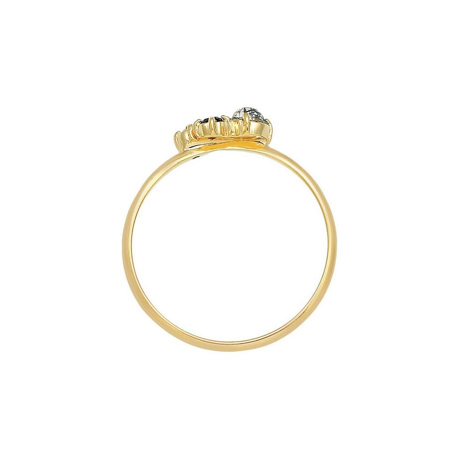 Elli  Bague Diamant (0.03 Ct.) Topas Turmalin 375Er Gelbgold 