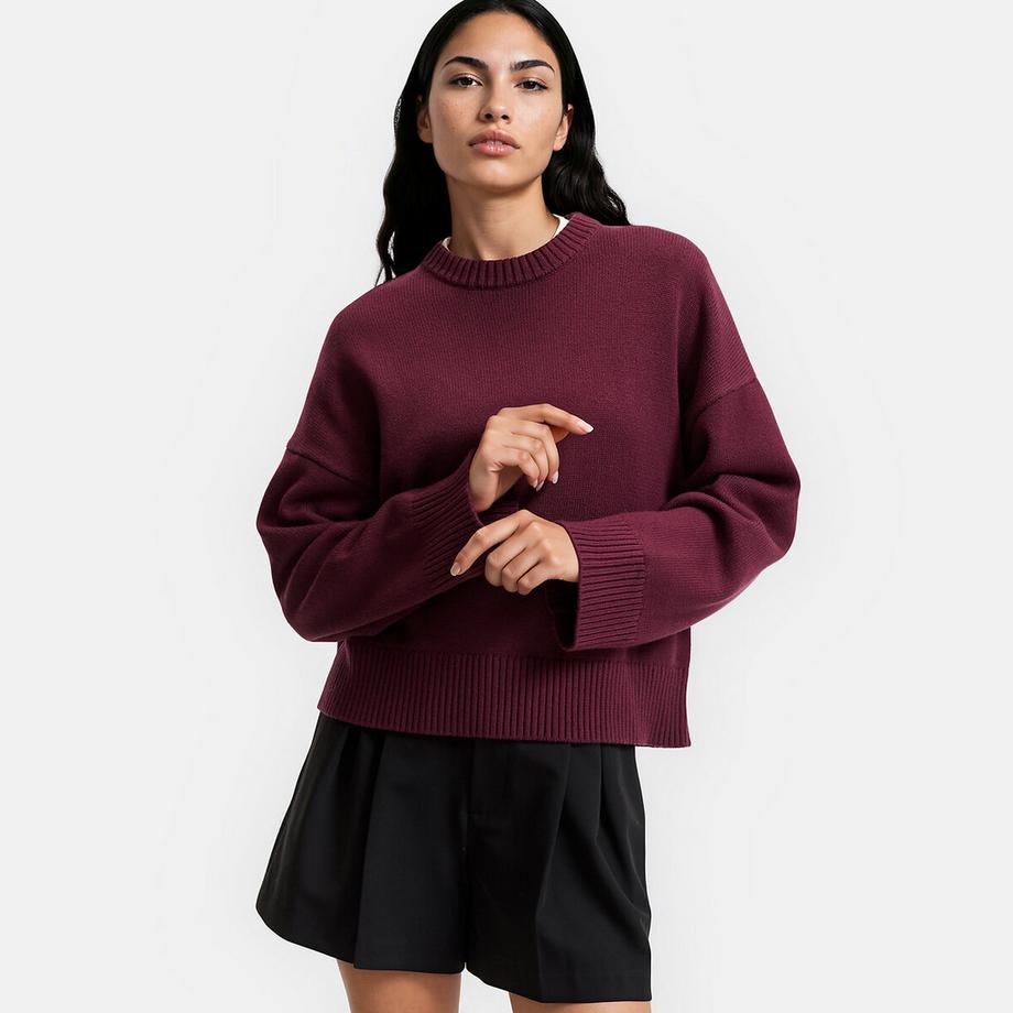 La Redoute Collections  Pullover mit Rundhalsausschnitt 
