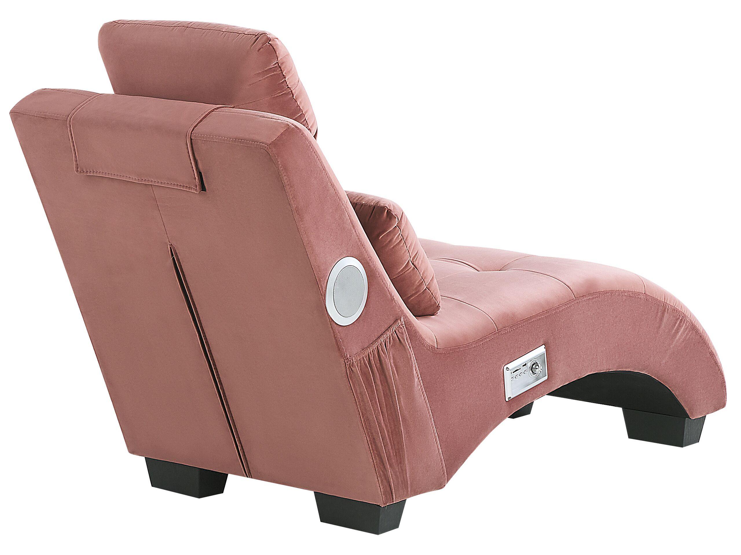 Beliani Chaise longue en Velluto Moderno SIMORRE  