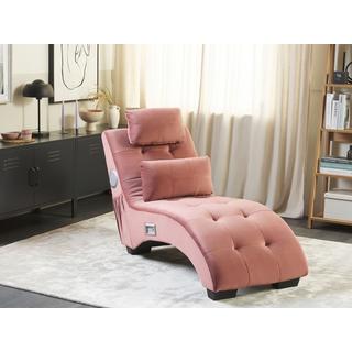 Beliani Chaise longue en Velluto Moderno SIMORRE  