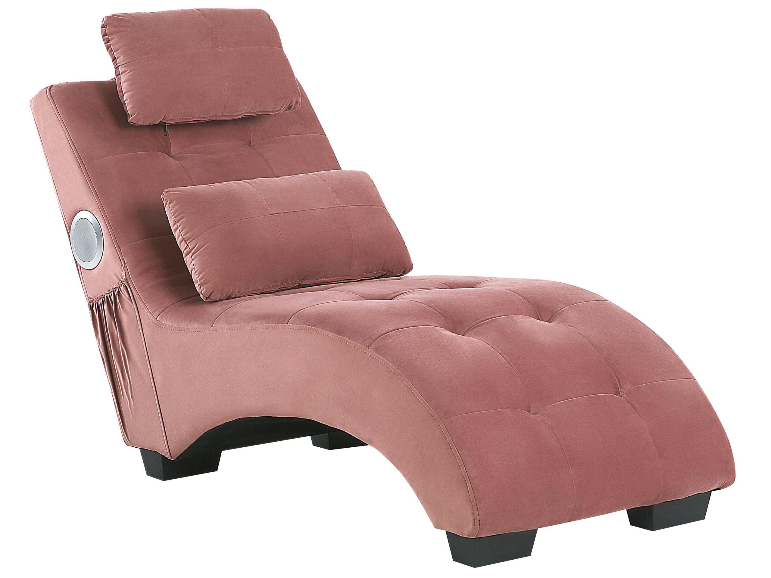 Beliani Chaise longue en Velluto Moderno SIMORRE  