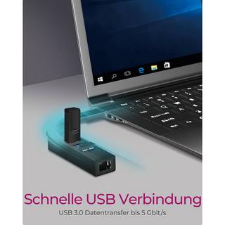 ICY Box  4 Port USB 3.2 Gen 1-Hub (USB 3.0) Schwarz 