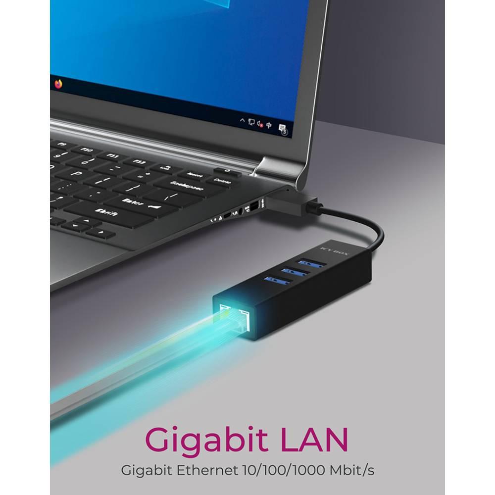 ICY Box  USB 3.2 Gen 1-Hub (USB 3.0) 