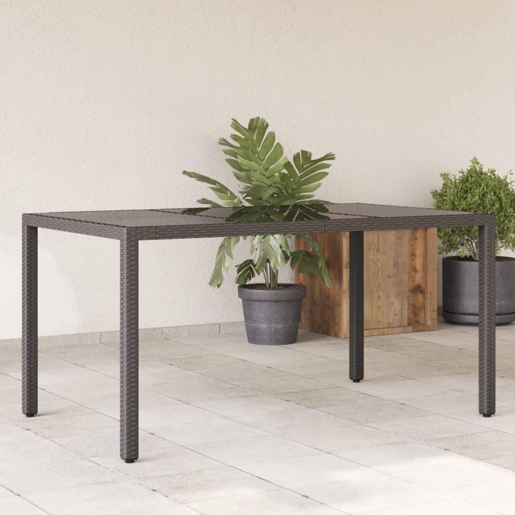 VidaXL Table de jardin rotin synthétique  