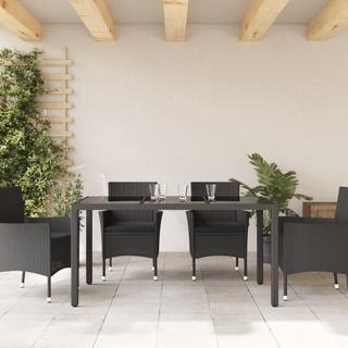 VidaXL Table de jardin rotin synthétique  