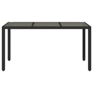 VidaXL Table de jardin rotin synthétique  