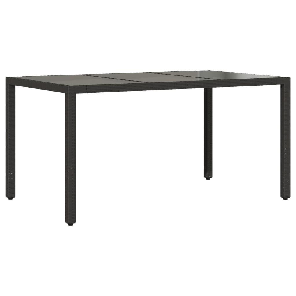 VidaXL Table de jardin rotin synthétique  