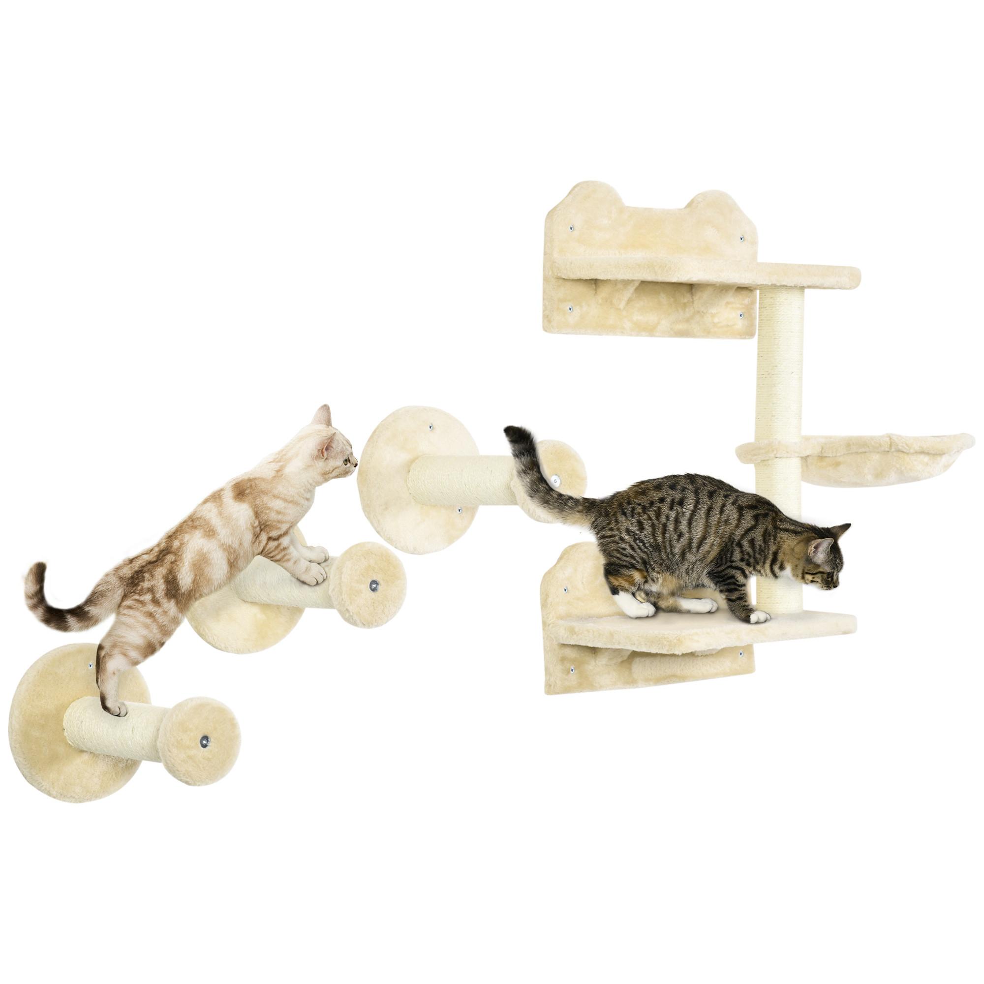 PawHut  Mur d'escalade pour chat 