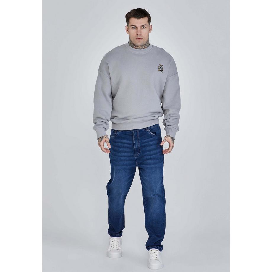 Sik Silk Sweatshirt Oversize Brodé  