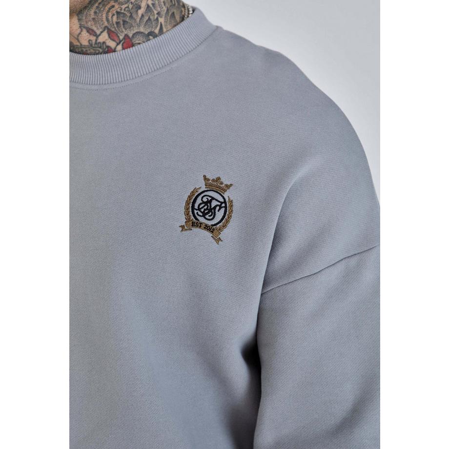 Sik Silk Sweatshirt Oversize Brodé  