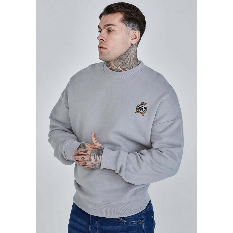 Sik Silk Sweatshirt Oversize Brodé  