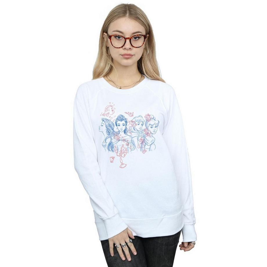Disney Princesses Sketch Print Sweatshirt  