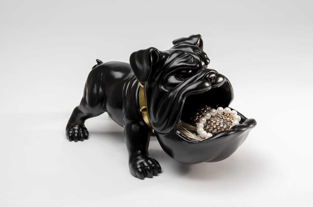 KARE Design Figura decorativa Hungry Dog nero 37  