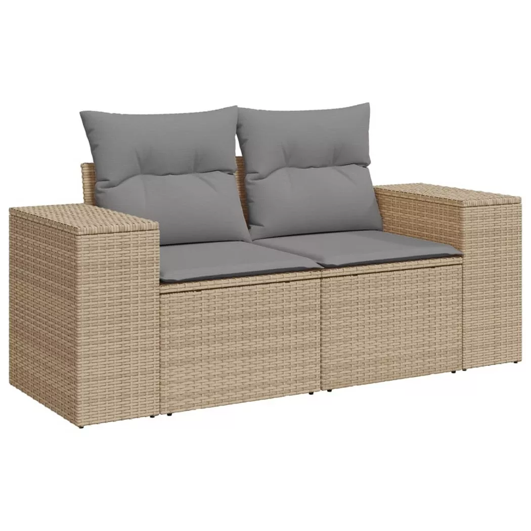 VidaXL - Gartensofa poly-rattan, One Size, Beige